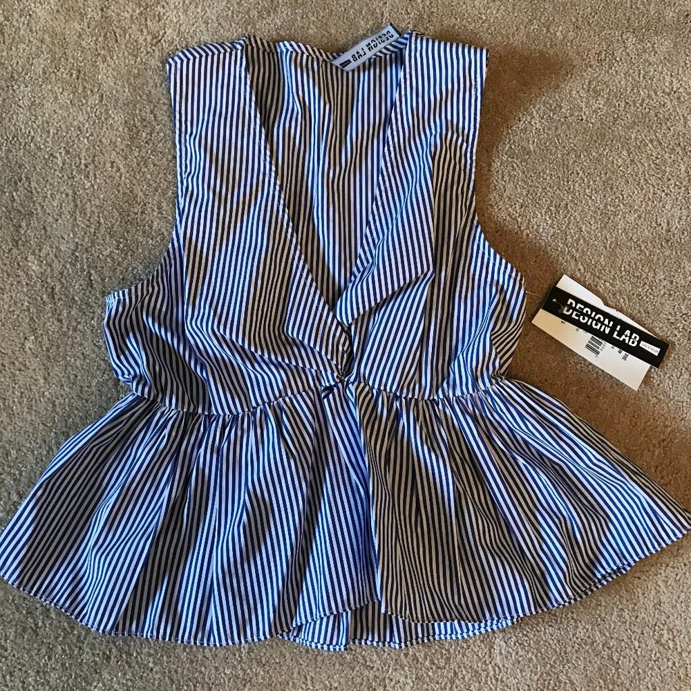 Lord & Taylor Design Lab Peplum Crop Top
